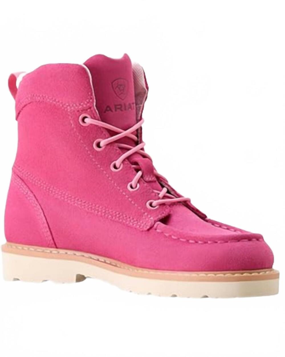 NEW ARIAT kid's rebar lift boot in pink